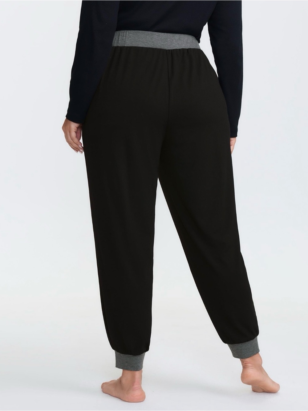 BloomChic Contrast Drawstring Joggers - Picture 4 of 4